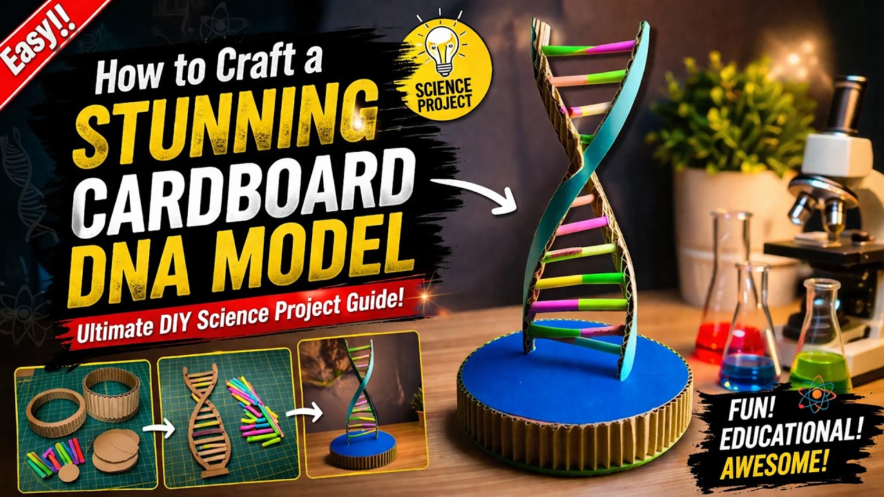 How to Craft a Stunning Cardboard DNA Model | Ultimate DIY Science Project Guide!