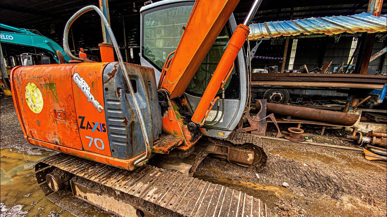 Repair Hitachi ZX70, Mainpump Main valve service and Starter rewiring