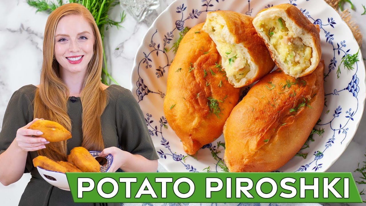Cheesy Potato Piroshki with Bacon | Deep-Fried Ukrainian Street Food