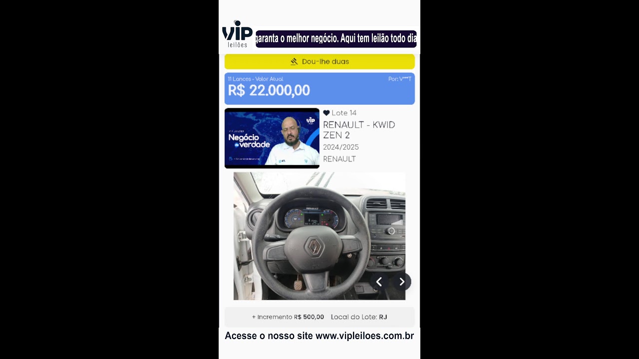 Vip Leilões convidou você