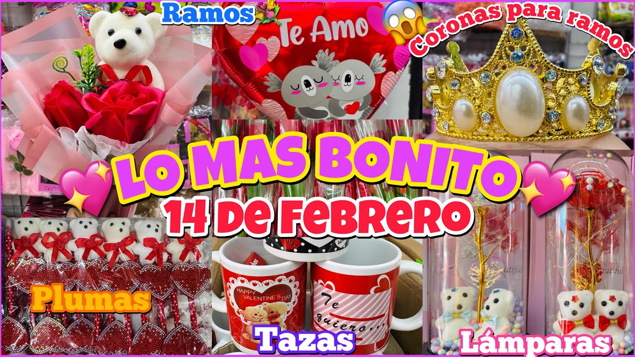 😍TODO PARA EL 14 De FEBRERO ¡LA MERCANCÍA MÁS BONITA!❤️ / TAZAS, PLUMAS, RAMOS BUCHONES/ CENTRO CDMX