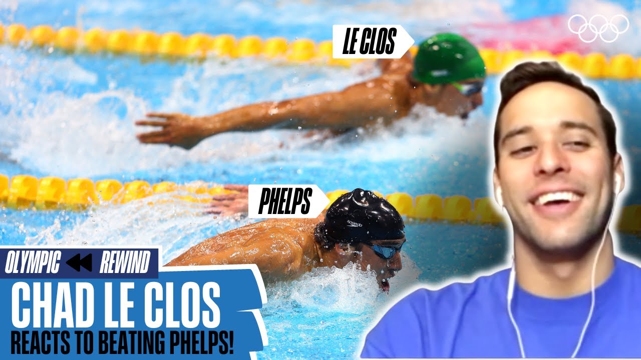 Chad Le Clos reacts to beating Michael Phelps! | Olympic Rewind