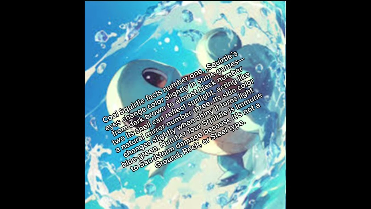 Cool squirtle facts you did not know