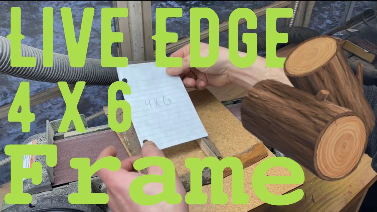 🖼️4x6 Live Edge Log PICTURE FRAME in Gatler's Workshop Bus