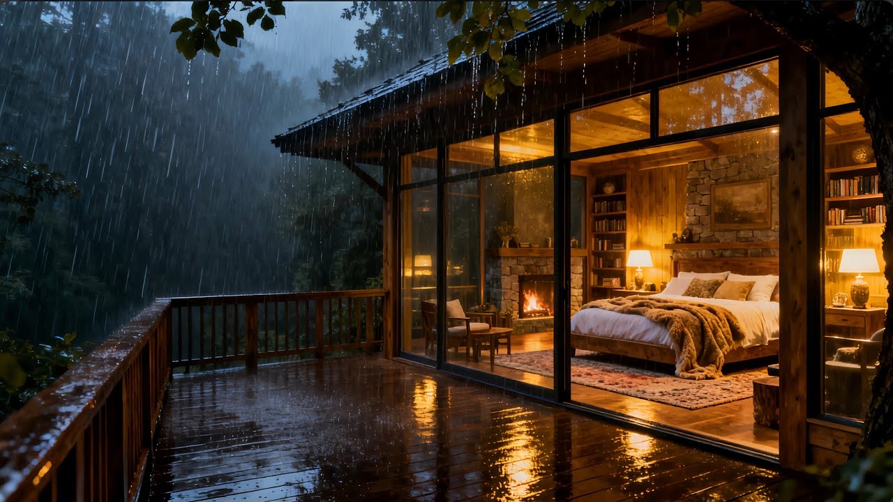 No Ads Rain Sounds for Sleep Live – Relaxing Night Rain for Deep Sleep and Calm | Day 23 🌧️🎧