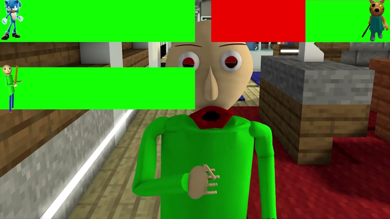 Wildcraft Piggy Book 2 Chapter 2 Sonic and Baldi vs Dessa with Healthbars