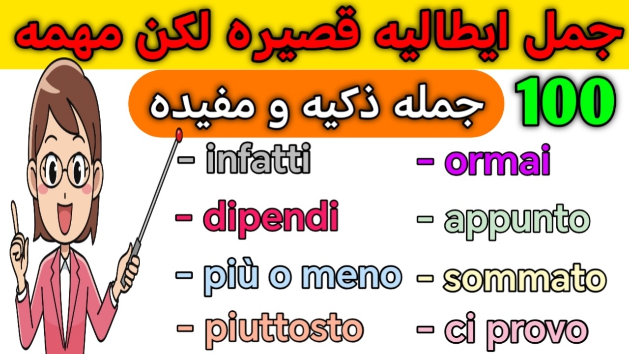💥 هذا الدرس سيطوِّر مهارتك في التواصل بالإيطاليه بفعاليه ويعلِّمك 100 جمله أساسيه باللغه الإيطاليه