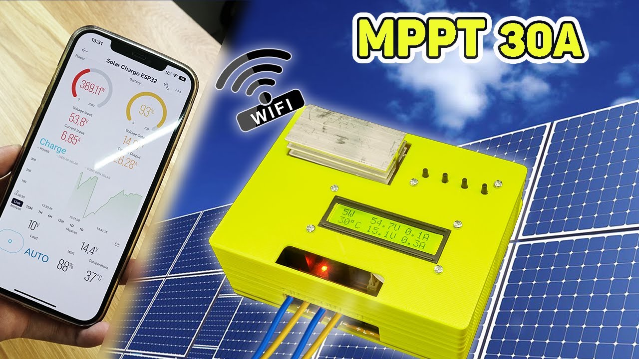 Make a MPPT Solar Charge Controller 30A use ARDUINO ESP32