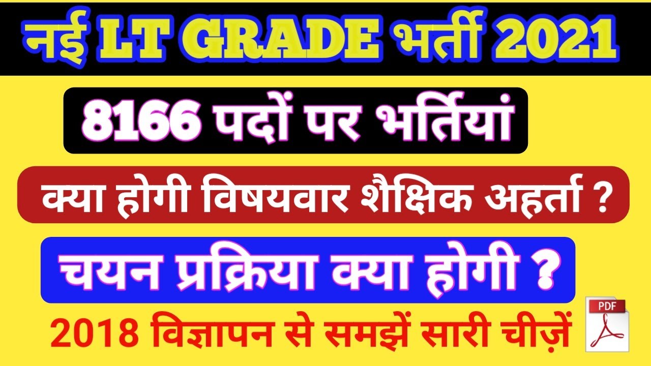 New LT GRADE VACANCY 2021 । Subject Wise Eligibility Criteria, Age, Selection Process । AB TECH
