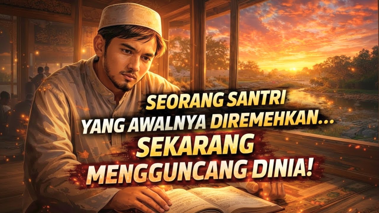 SEORANG SANTRI YANG AWALNYA DI REMEHKAN, KINI MENGGUNCANG DUNIA...!!