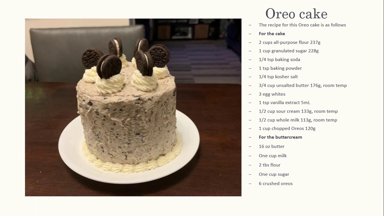 Drew Kirchner- Baking Depression Cake