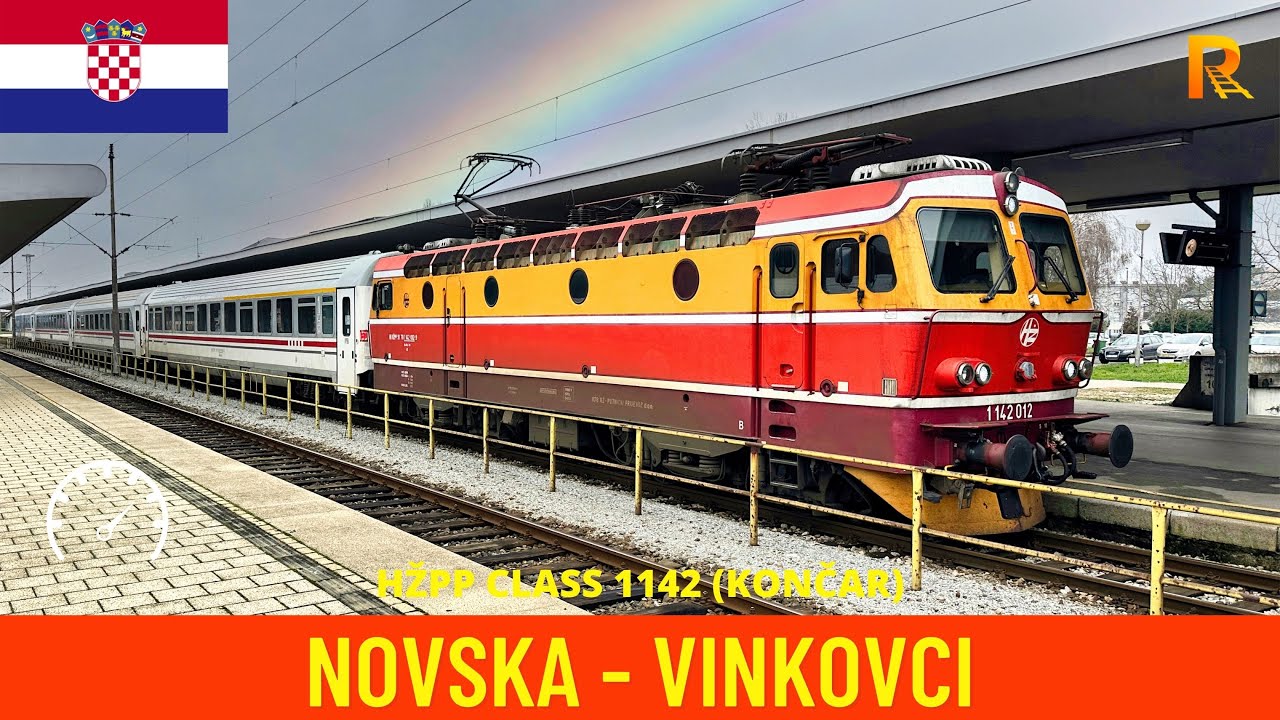 Winter Cab Ride Novska - Vinkovci (Croatian Railways) - train drivers view in 4K
