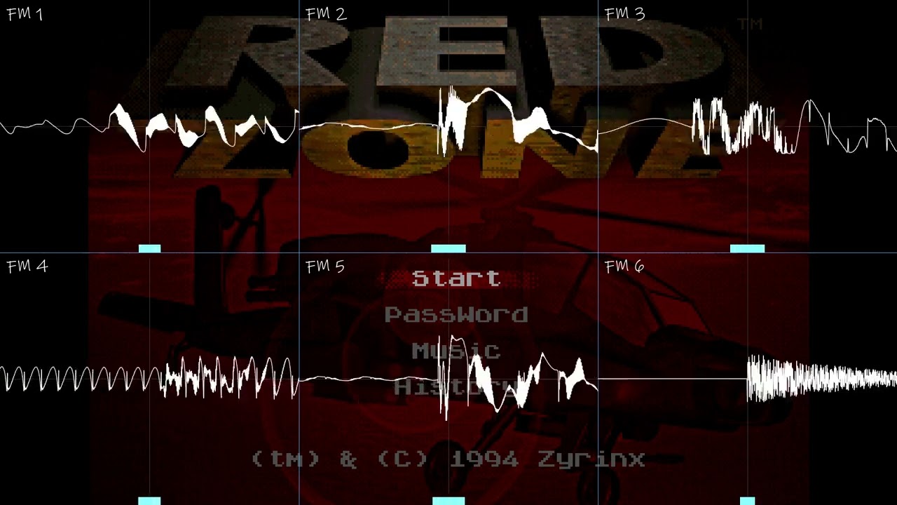 Red Zone - Sega Genesis - OST - Hangar - SMPS - Oscilloscope View