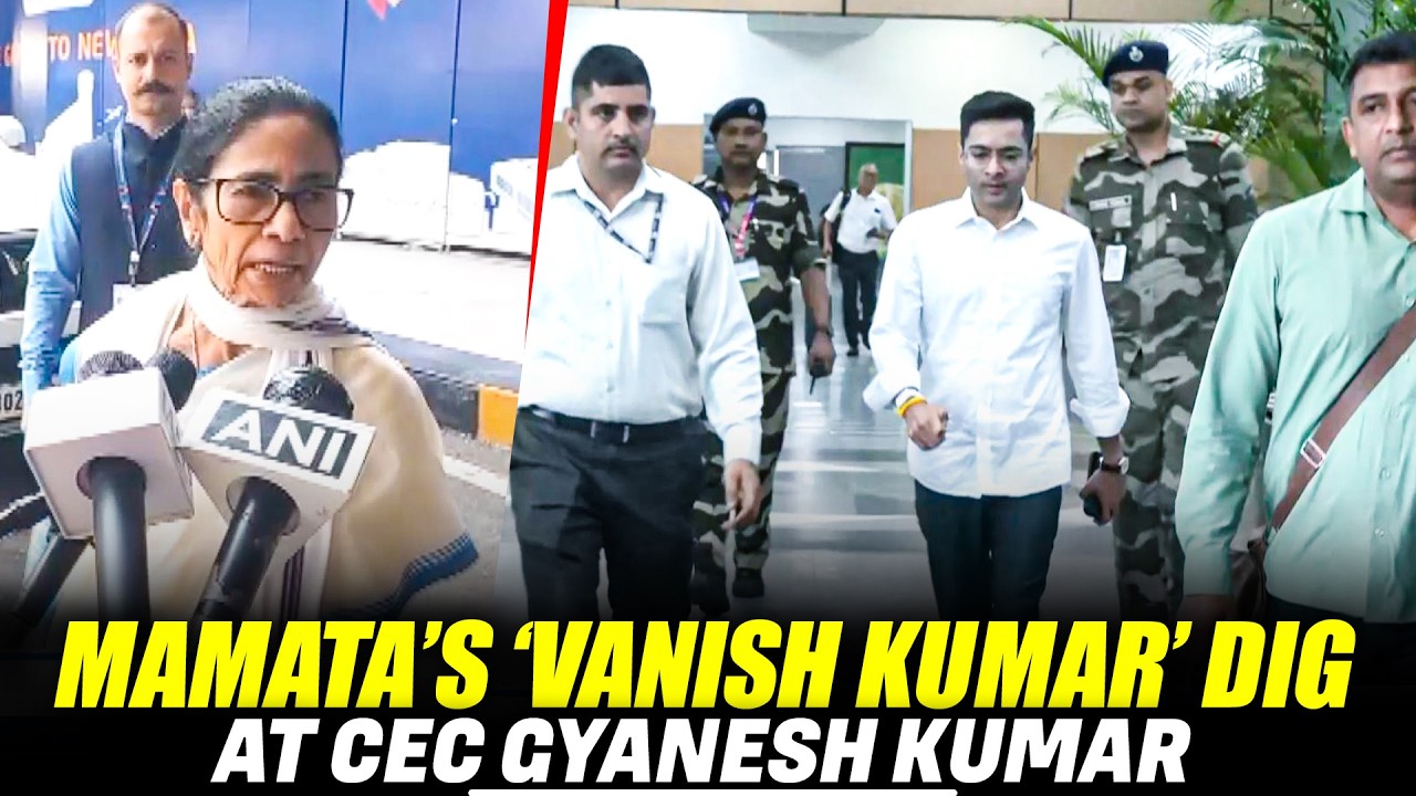 Former Bengal CM Mamata Banerjee Arrives in Delhi, Takes Dig at CEC Gyanesh Kumar | INDIA bloc meet