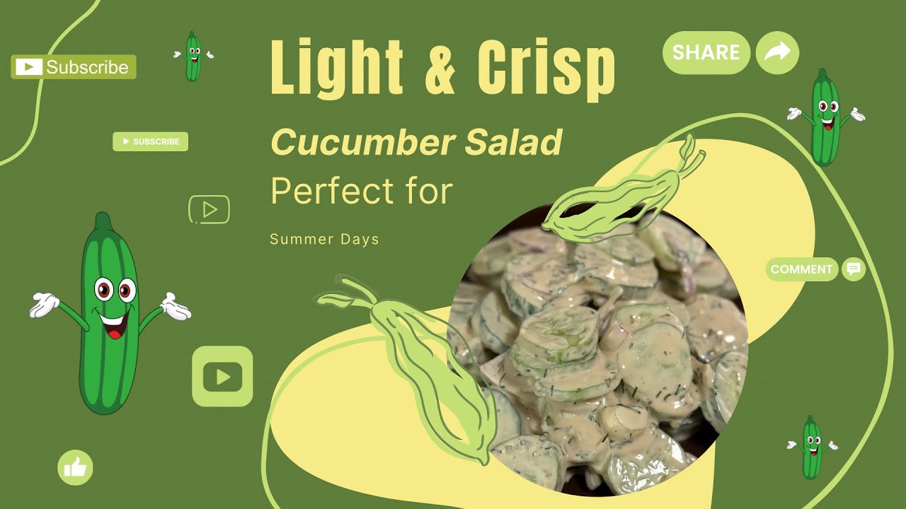 Light & Crisp Cucumber Salad Perfect for Hot Summer Days