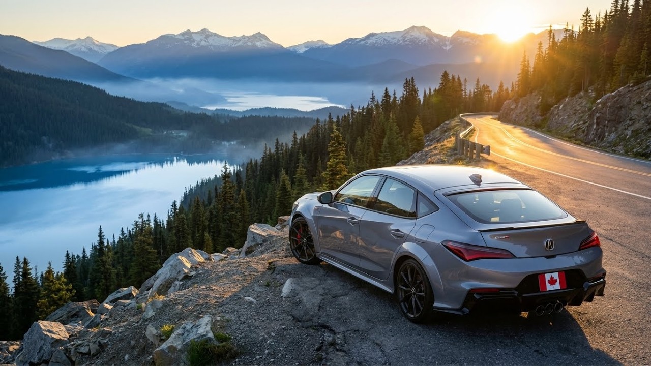 2026 Acura Integra (Sonic Gray Pearl) – Canada Cinematic Drive | Starts at $33,400