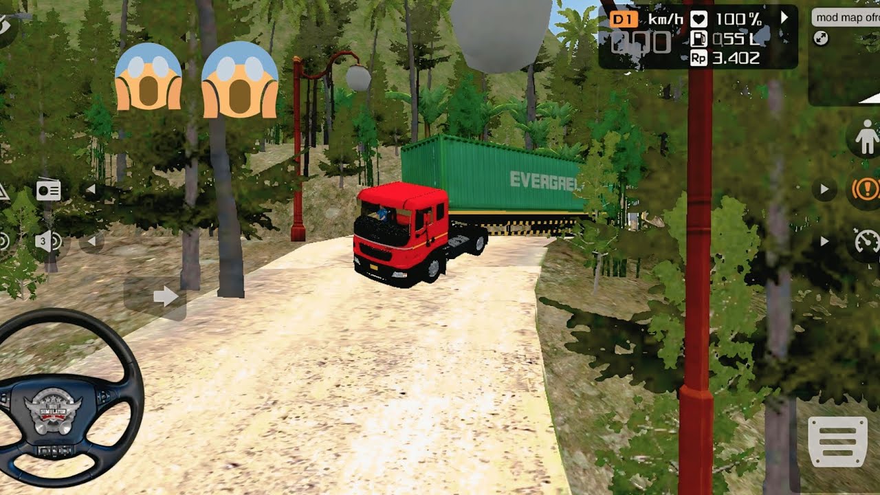 INDIAN BARATHA BENZ TIPPER TRACK DRIVING GAME 🎮 | BUS SIMULATOR INDONESIA 