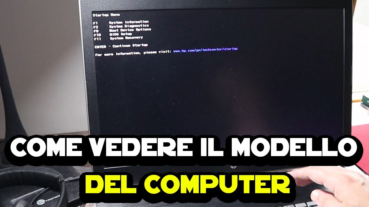 Come vedere il modello del computer