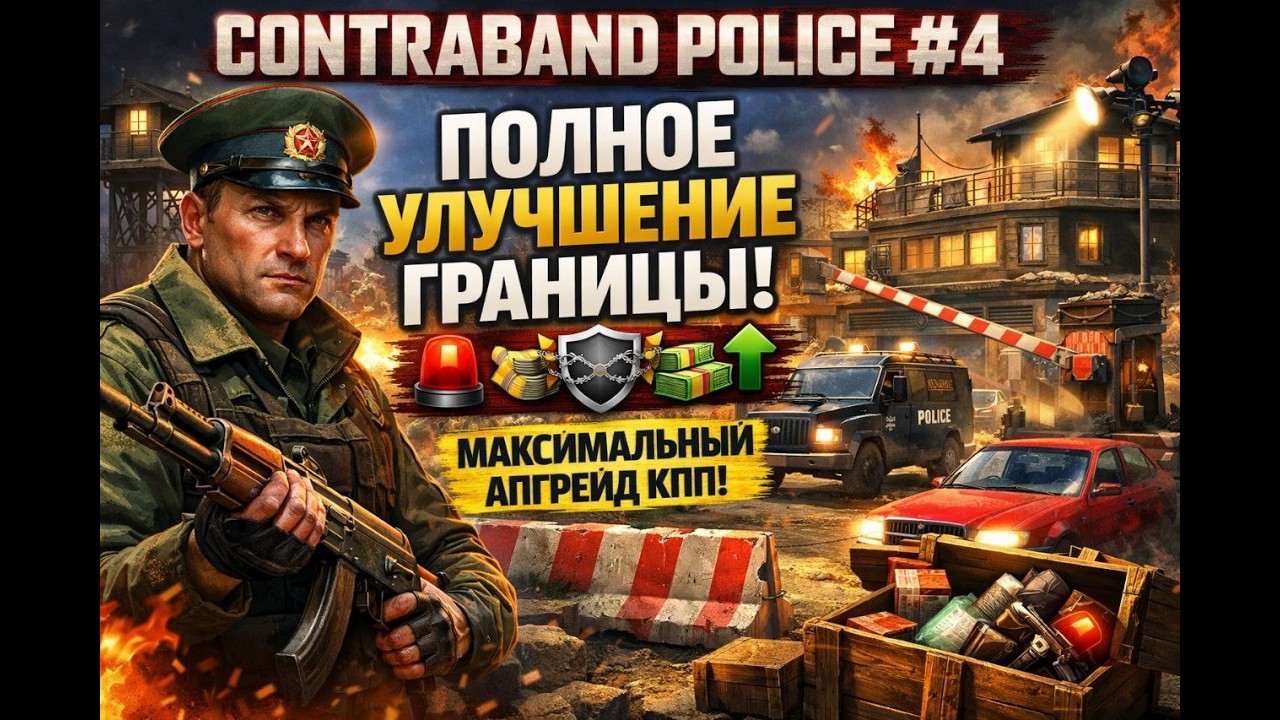 Contraband Police #4 - Полное улучшение границы! Максимальный апгрейд КПП 🚧