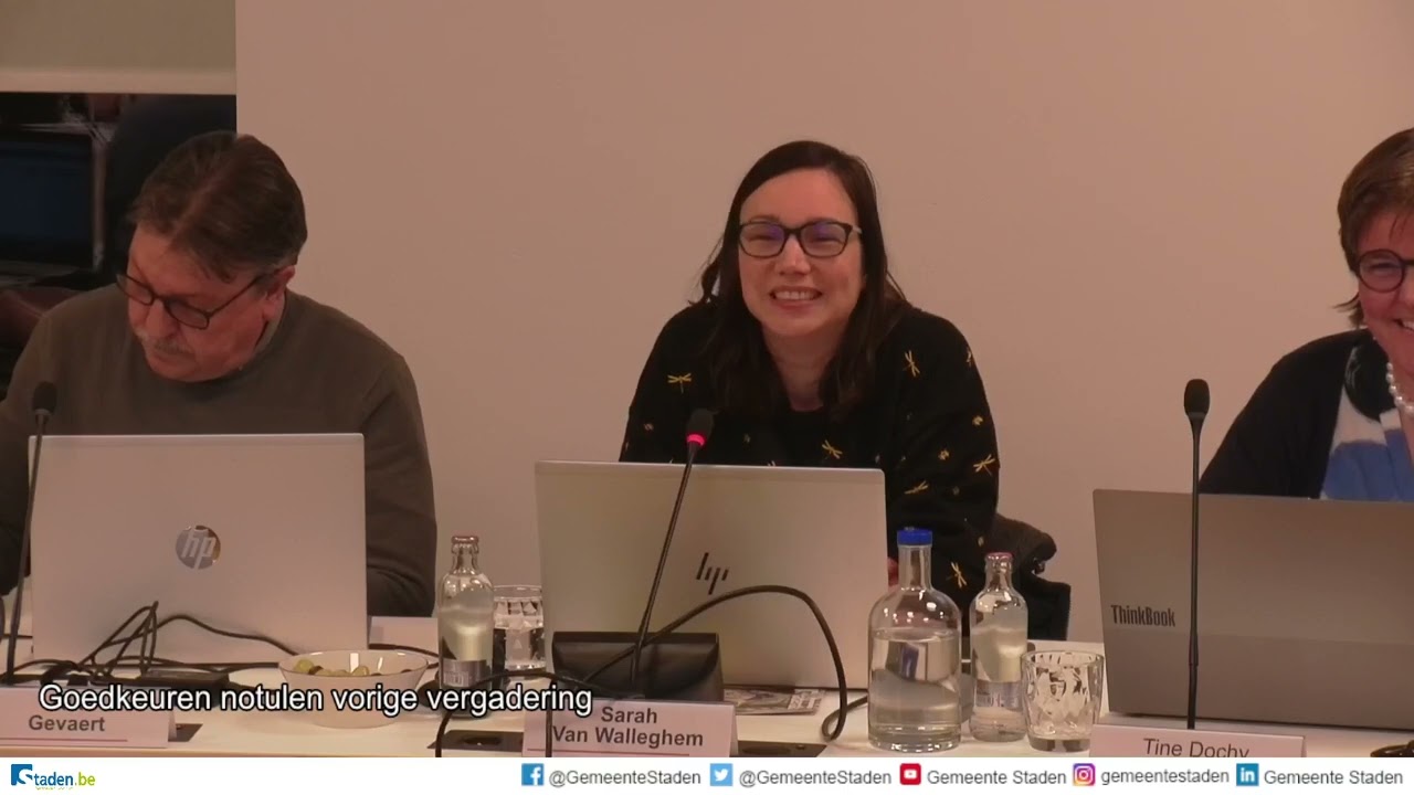 Gemeente- en OCMW-raad Staden van donderdag 27 februari 2025