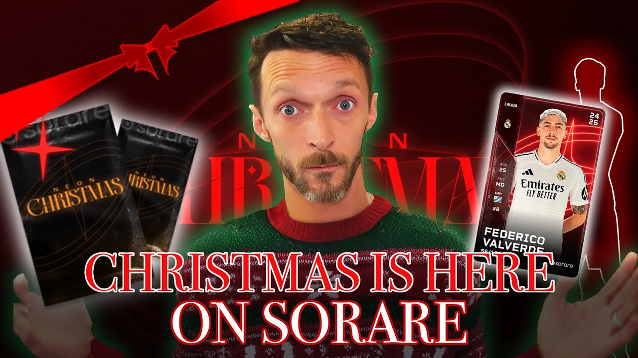 NEON CHRISTMAS IS HERE!!! | Sorare Unboxing🎄