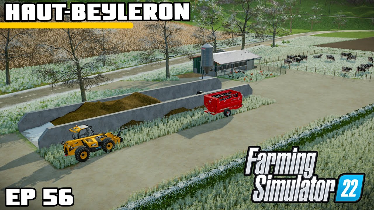 LANDSCAPING NEW YARD ON A FROSTY DAY  | Farming Simulator 22 - Haut-Beyleron | Episode 56