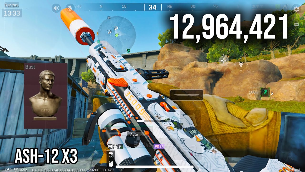 ASh-12 Scope3 Solo Zone dam game play | Delta force Mobile 