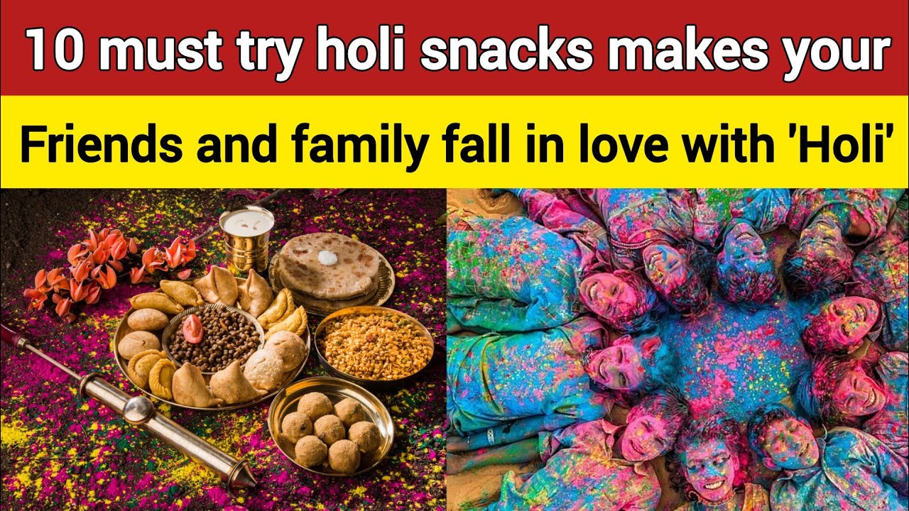 holi special snacks ideas