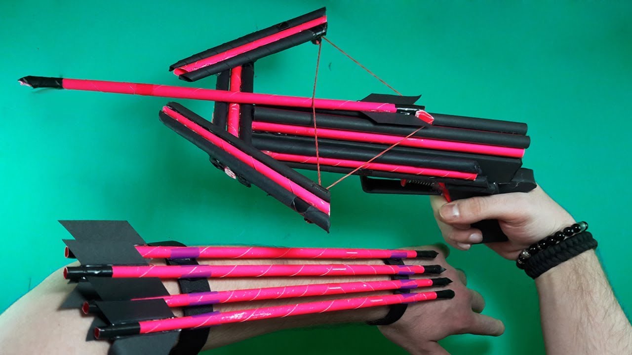 How To Make A Paper CROSSBOW | NEW MODEL | TOY WEAPONS