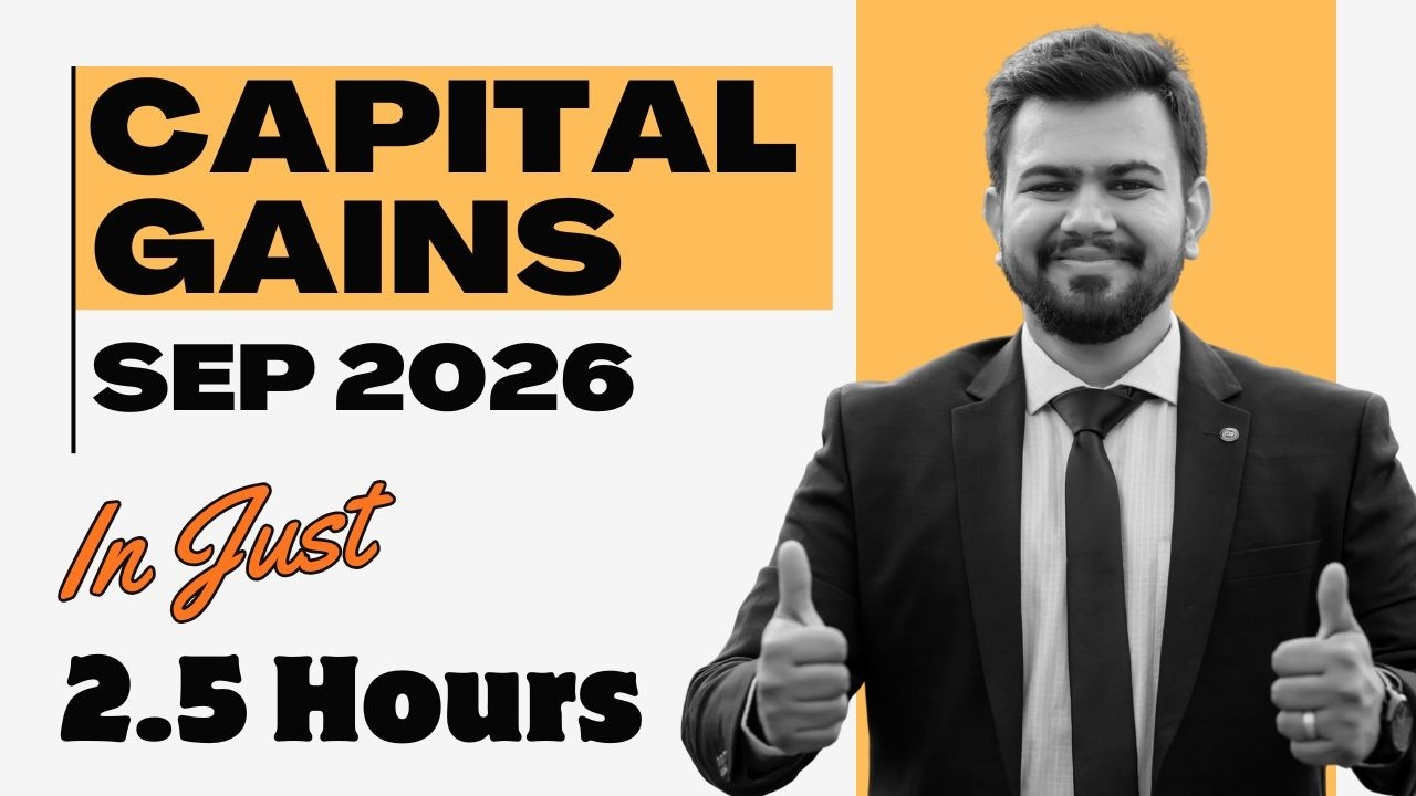 CAPITAL GAINS | CA Inter DT SEP 26 | Revision in English | Direct Tax Marathon | Income Tax | 07