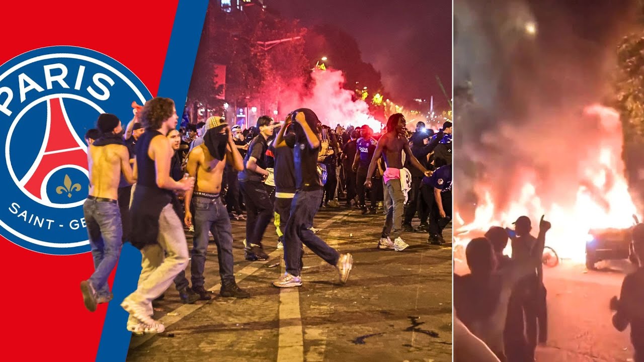 Noche TRÁGICA en PARÍS: disturbios tras la Champions del PSG dejan 2 FALLECIDOS y 559 detenidos