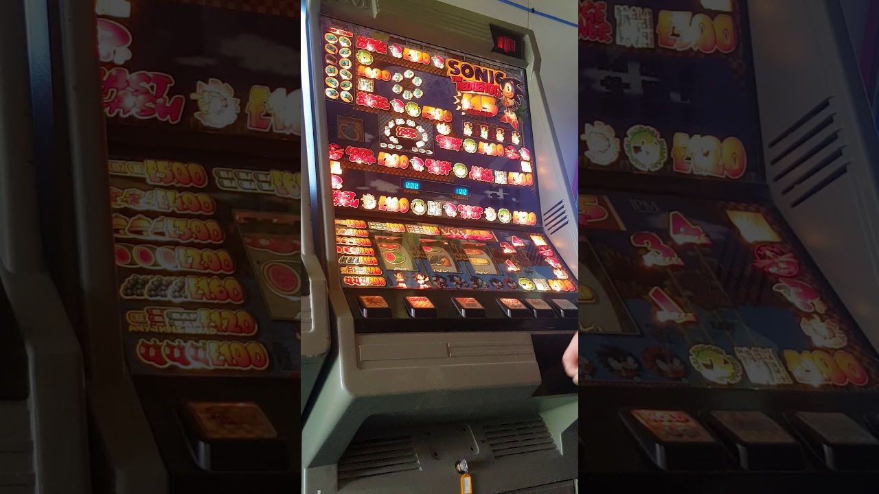Jpm sonic the hedgehog fruit machine.