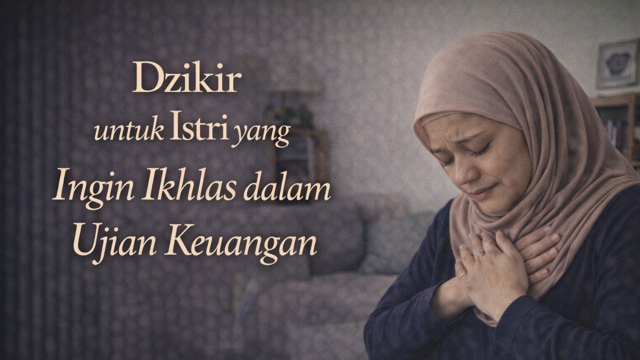 Istri Sabar! Dzikir untuk Istri yang Ingin Ikhlas dalam Ujian Keuangan. Zikir Pembuka  Pintu Rezeki