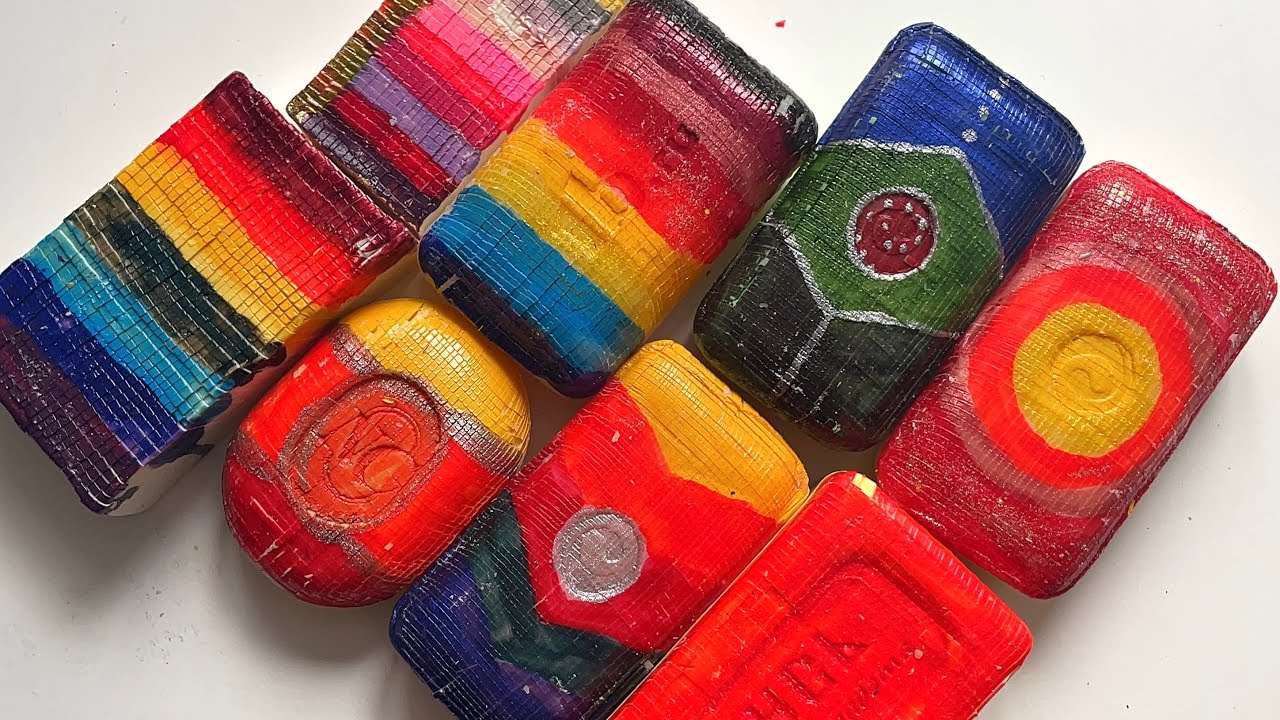 Cutting colored cubes / Oddly satisfying video