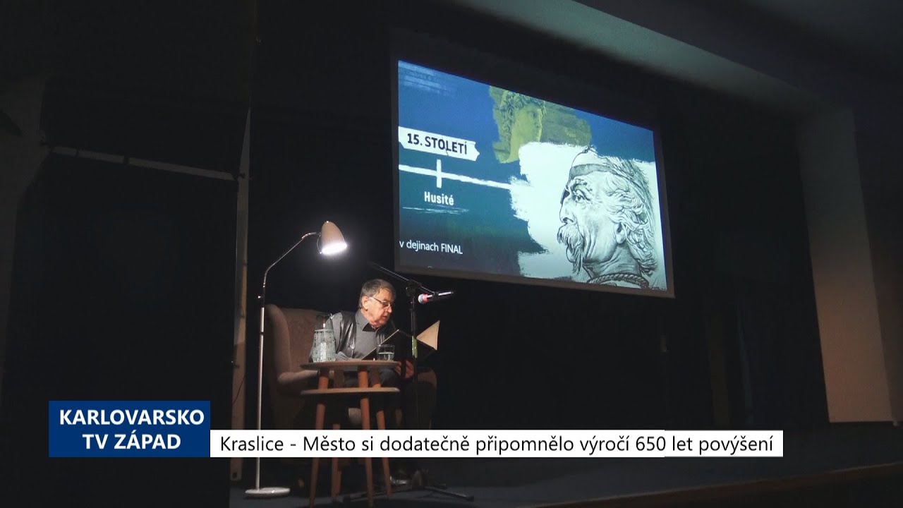 Kraslice: Město si dodatečně připomnělo výročí 650 let povýšení (TV Západ)