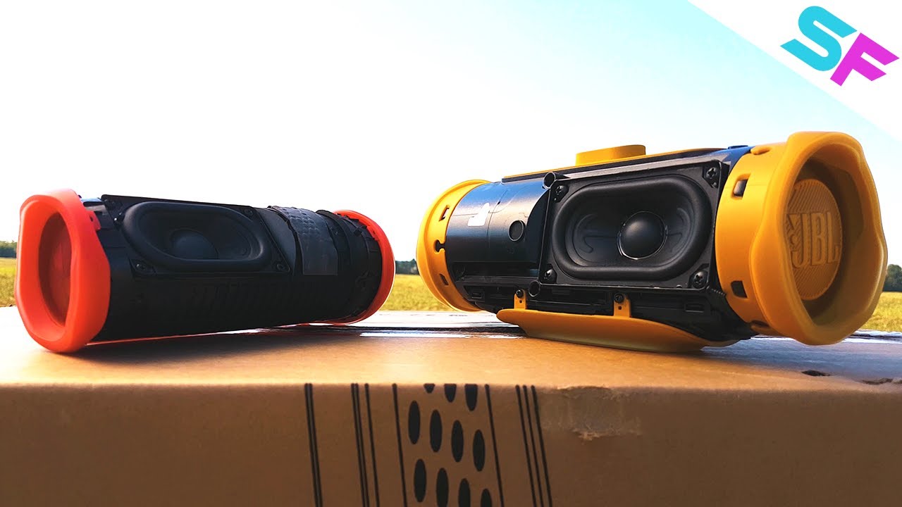 JBL Flip 5 vs Charge 4 Extreme Bass Test Without Grill