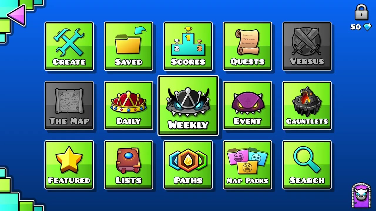 Geometry Dash trying to beat gears