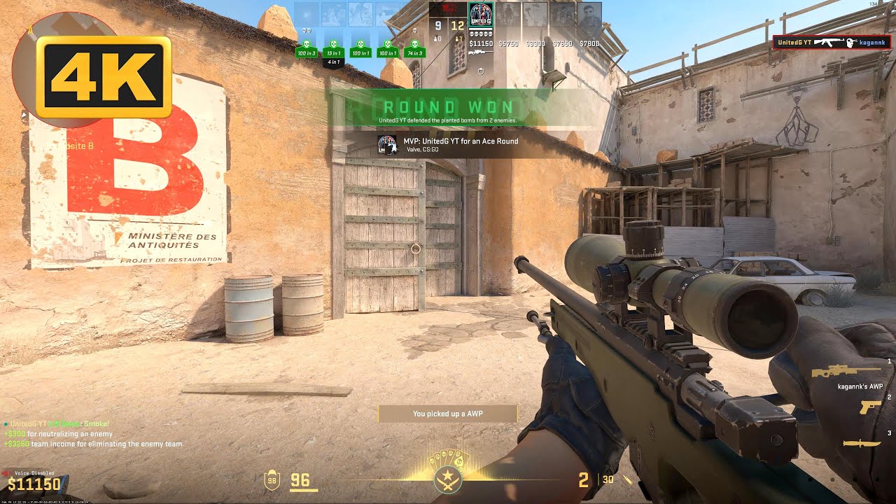 Counter Strike 2 Gameplay 4K (No Commentary)