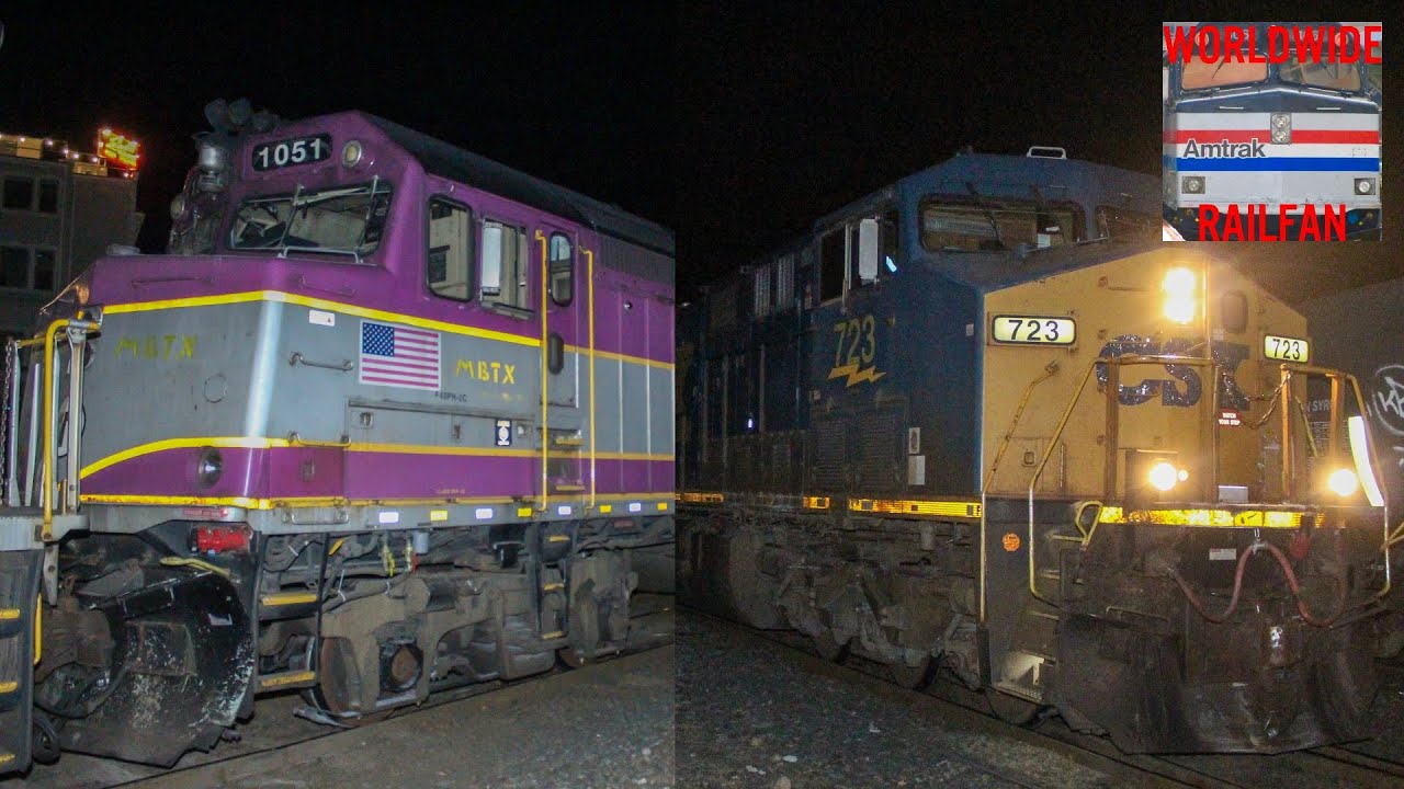 RARE! Three MBTA F40PH-2Cs Leaving Massachusetts For Overhaul