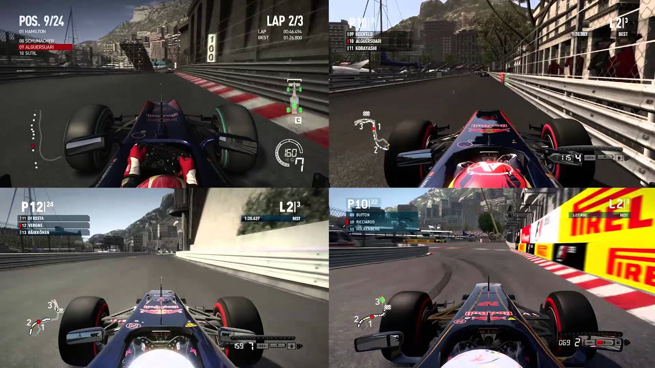 MONACO! - F1 2010 vs F1 2011 vs F1 2012 vs F1 2013! [HD]