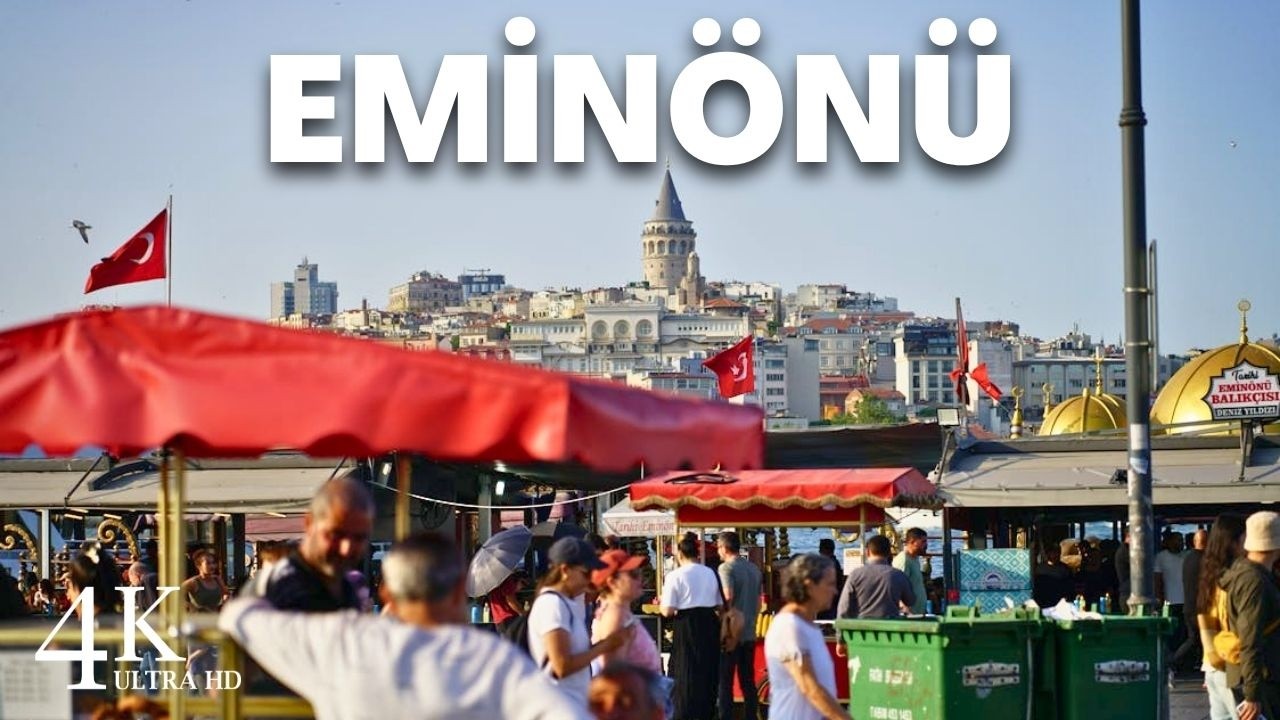 4K İstanbul Eminönü Yürüyüş Turu | Istanbul Eminonu Walking Tour