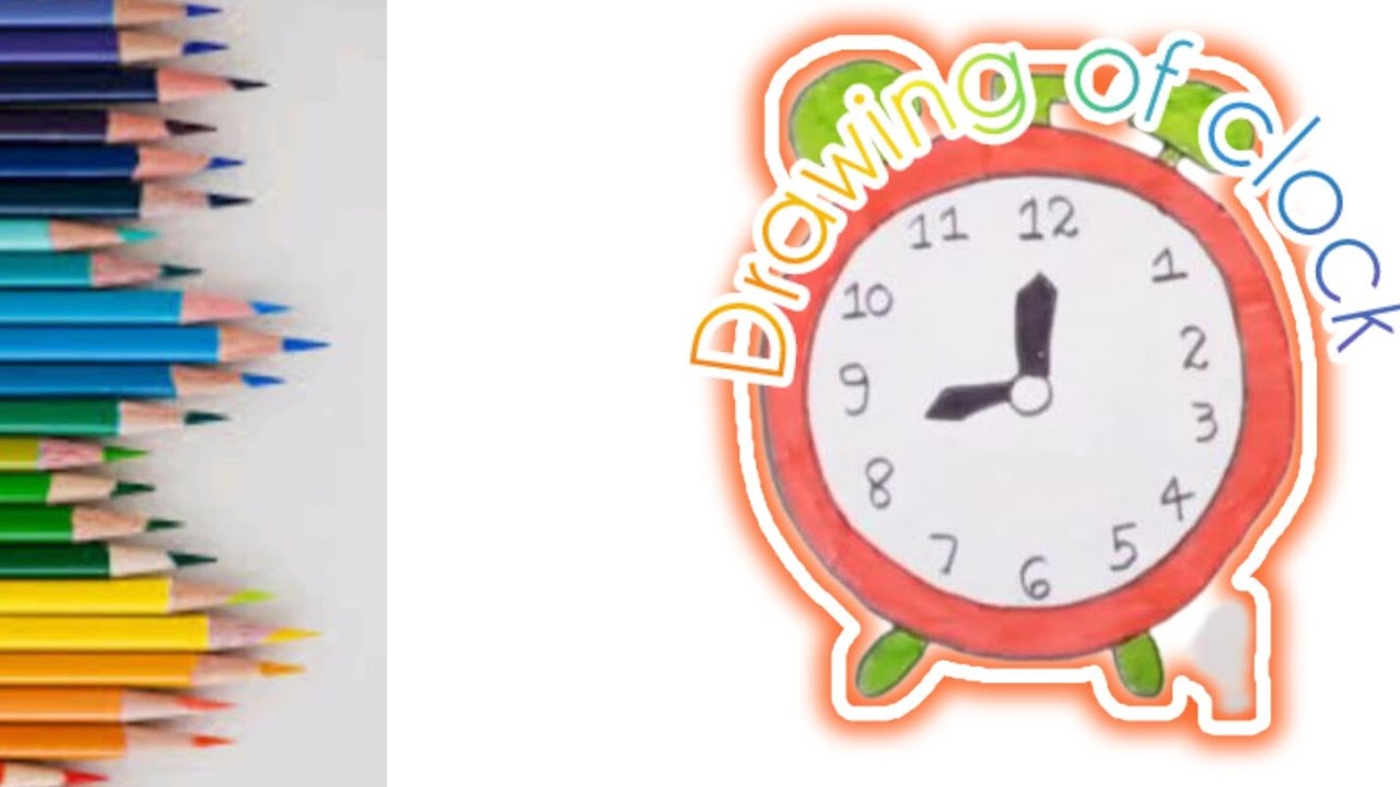 How to draw an alarm clock | Alarm cclock drawing  | Clock drawing step by step