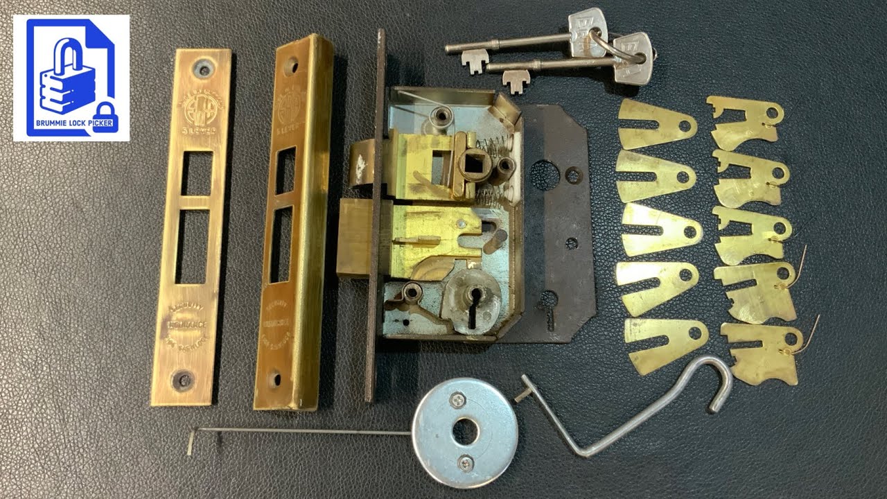 294. ERA 5 Lever Mortice Security Insurance Lock E105 Sashlock picked using a tent peg tension tool