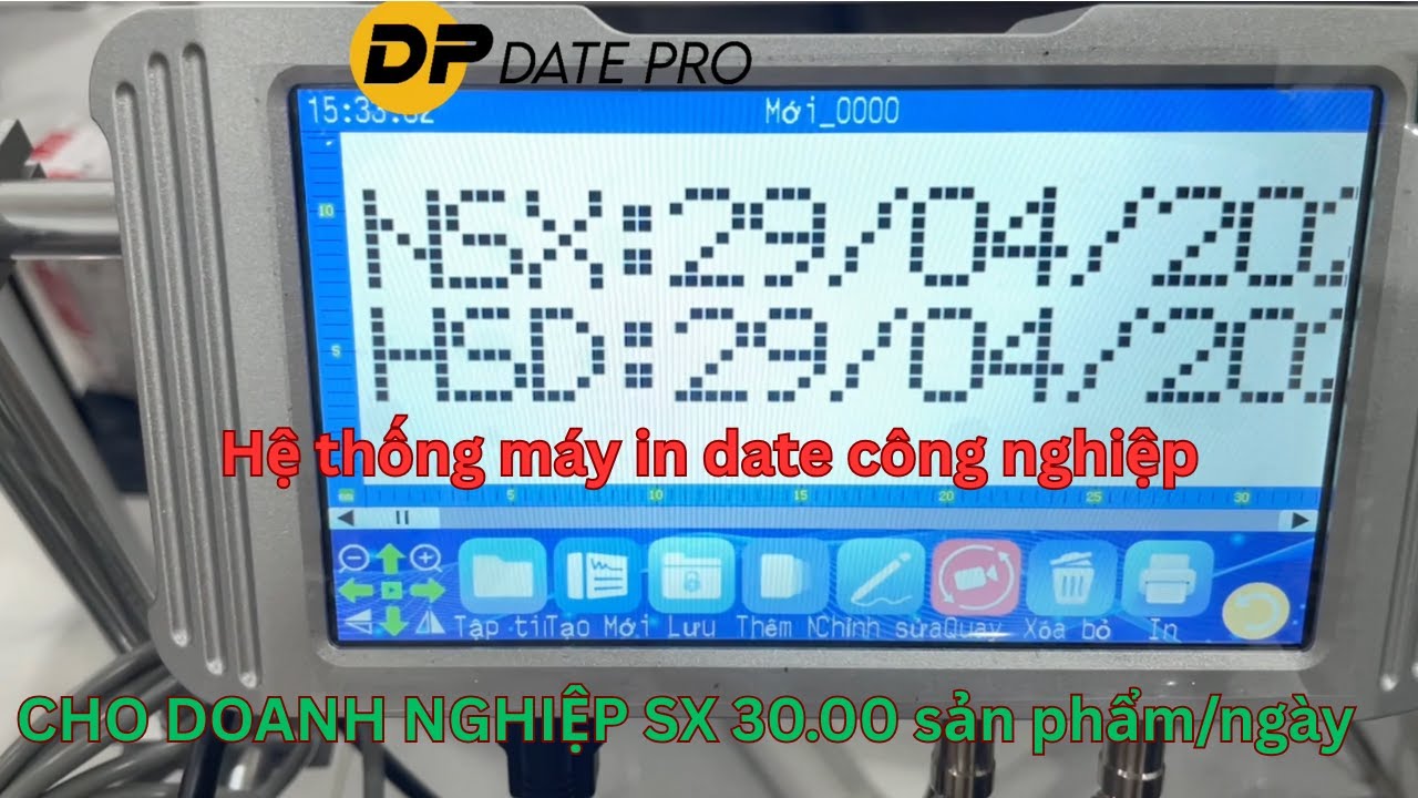Hệ thống máy in date công nghiệp | Phù hợp cho doanh nghiệp sản xuất dưới 30.000 sp/ngày !!!