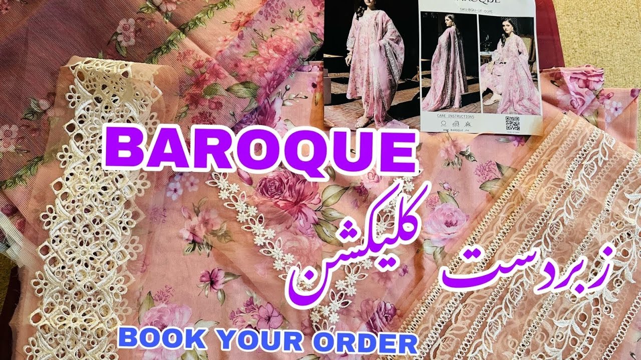 baroque fashion summer unstitched collection 2023 || shopping haul
