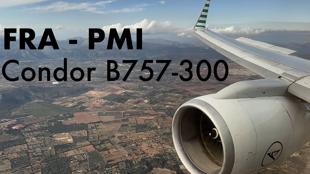 Condor B757-300 from Frankfurt (FRA) to Palma de Mallorca (PMI)