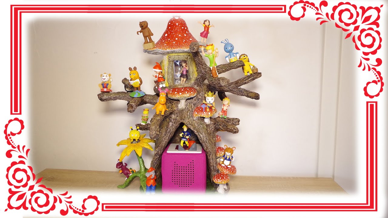 Toniebox Regal selber bauen - DIY Baum aus Pappmache Upcycling -
