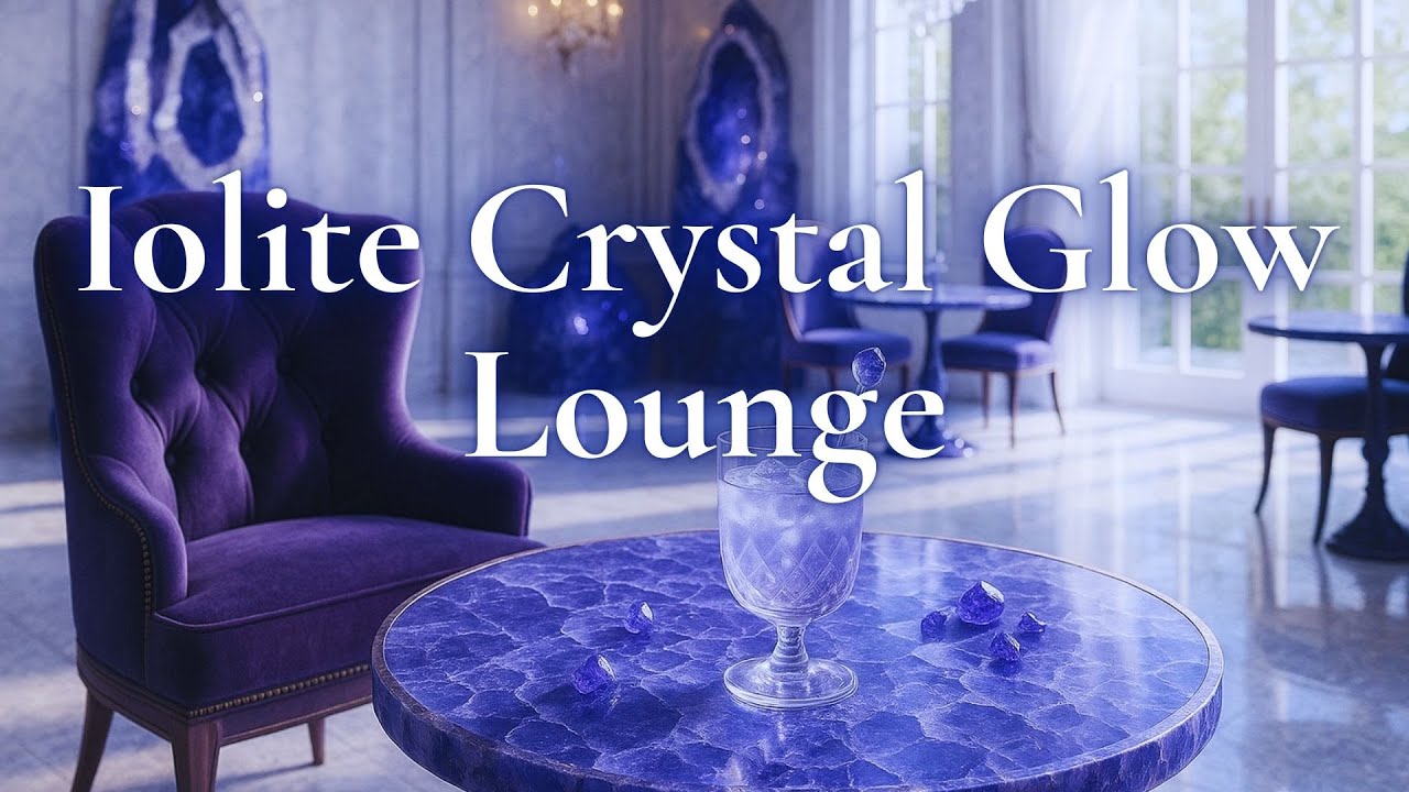 【澄んだ輝きと静寂に心を整える冬の宝石ラウンジBGM – アイオライト】Gemveil Café – Iolite Crystal Glow Lounge | Refined Ambient