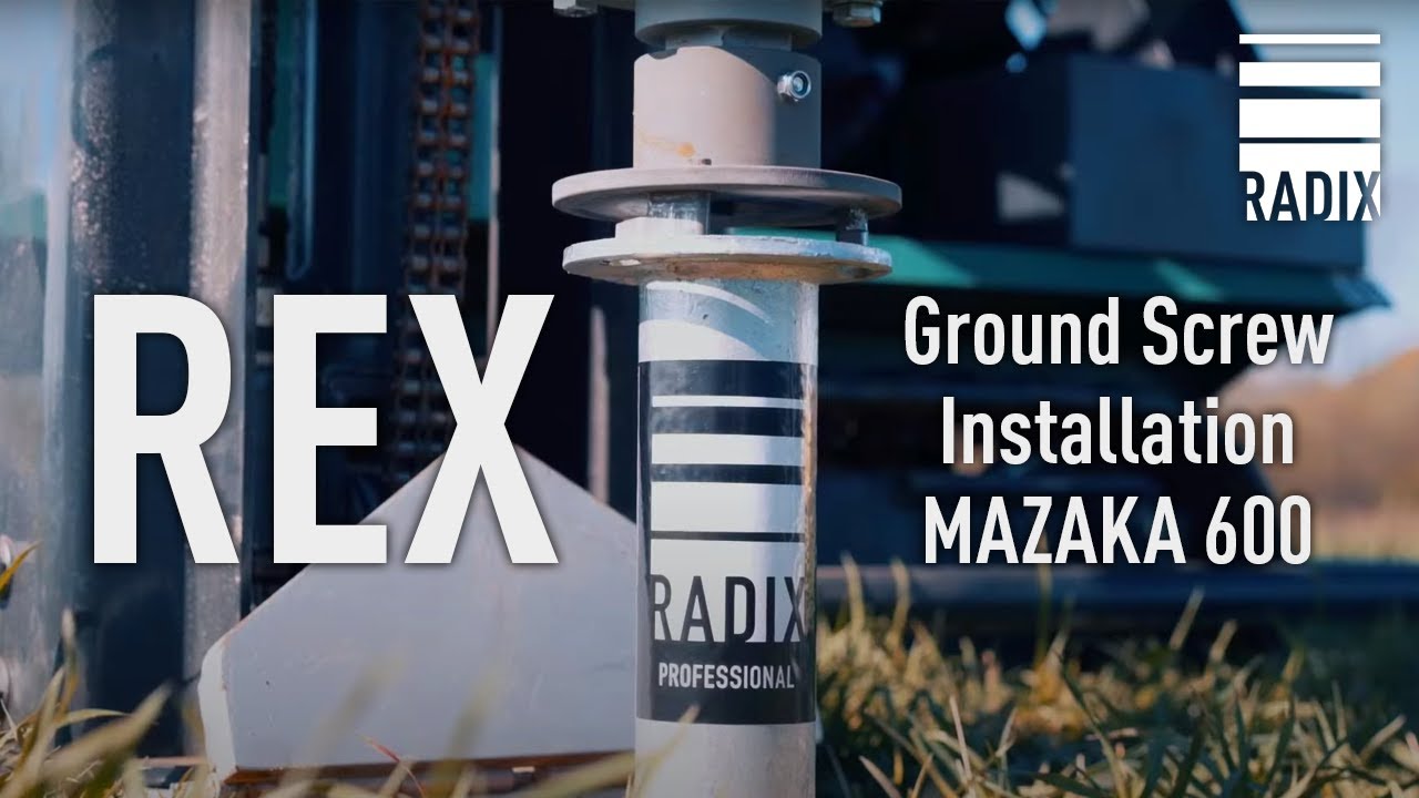 RADIX Ground Screw Installation with the Mazaka 600 Crawler Rig 