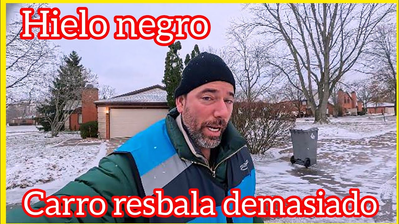 - 20 grados peligroso Hielo NEGRO me CAÍ